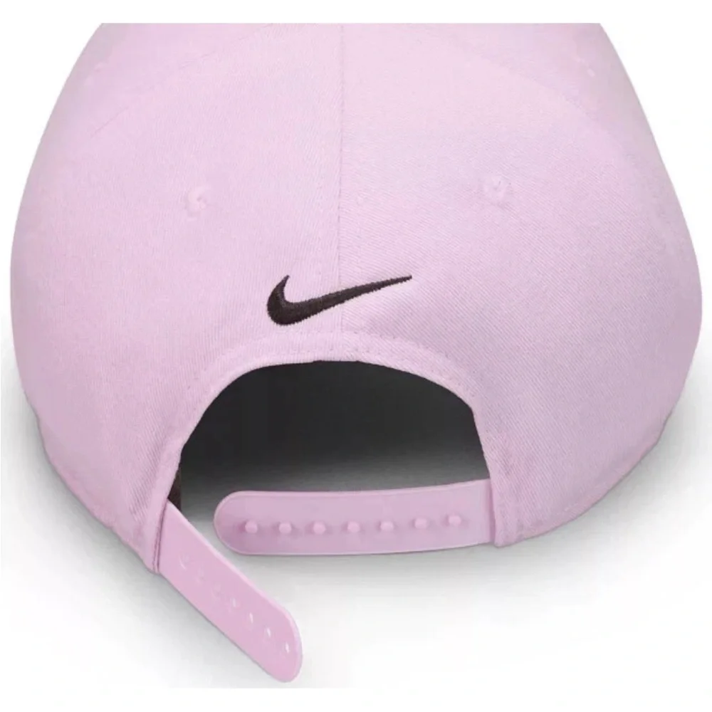 Nike Pro Structured Cap Hat Adult S/M L/XL Pink Snapback Adjustable Dri Fit Golf - Picture 2 of 6